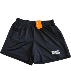 YoungLA Men's Black Athletic Shorts